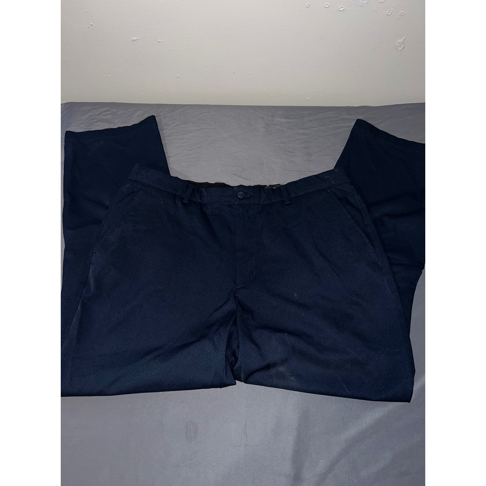 Greg Norman Mens Navy Blue Golf Pants Performance Stretch Trousers 38x30